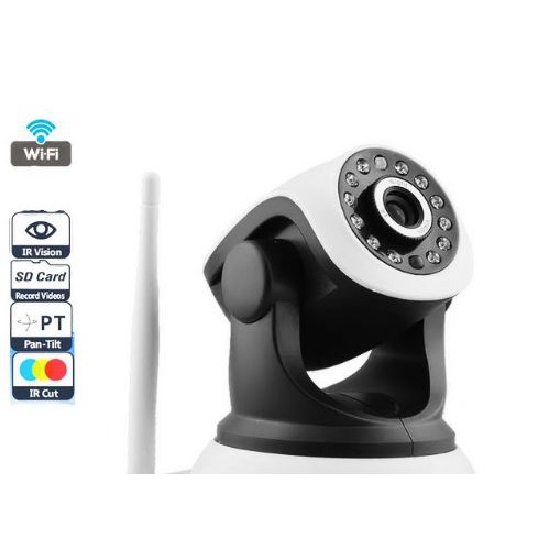 Camera IP Wifi Robo P2P 1.3 - 2 anten HD chạy phần mềm P2P