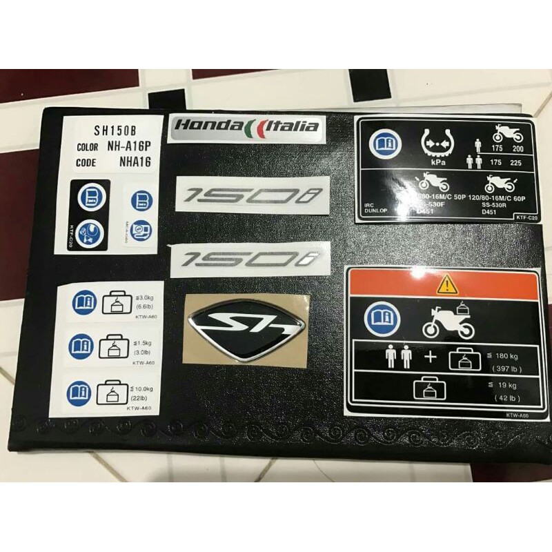 Bộ tem sh ý 2010 2011 2012 sporty + tem thông số full loại đẹp
