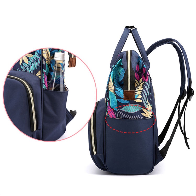 Balo Túi Xách Bỉm Sữa Giữ Nhiệt Cho Mẹ Và Bé Đa Năng Chống Thấm Nước Thời Trang Bảo Quản Bình Sữa Đựng Đồ Cơm Văn Phòng