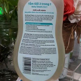 Tắm Gội 2 trong1 Pigeon: 700ml