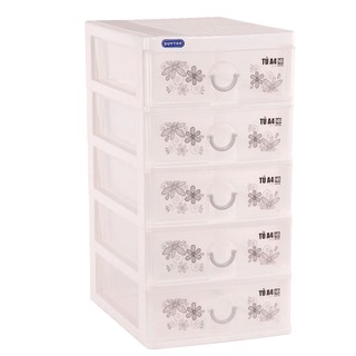 (Hà Nội) Tủ nhựa Duy Tân TOMI A4 - 5 ngăn (đựng vừa khổ A4)
