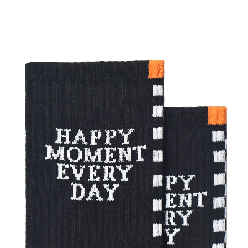 Vớ cotton WAFNHA D583 họa tiết chữ thời trang cho nam và nữ