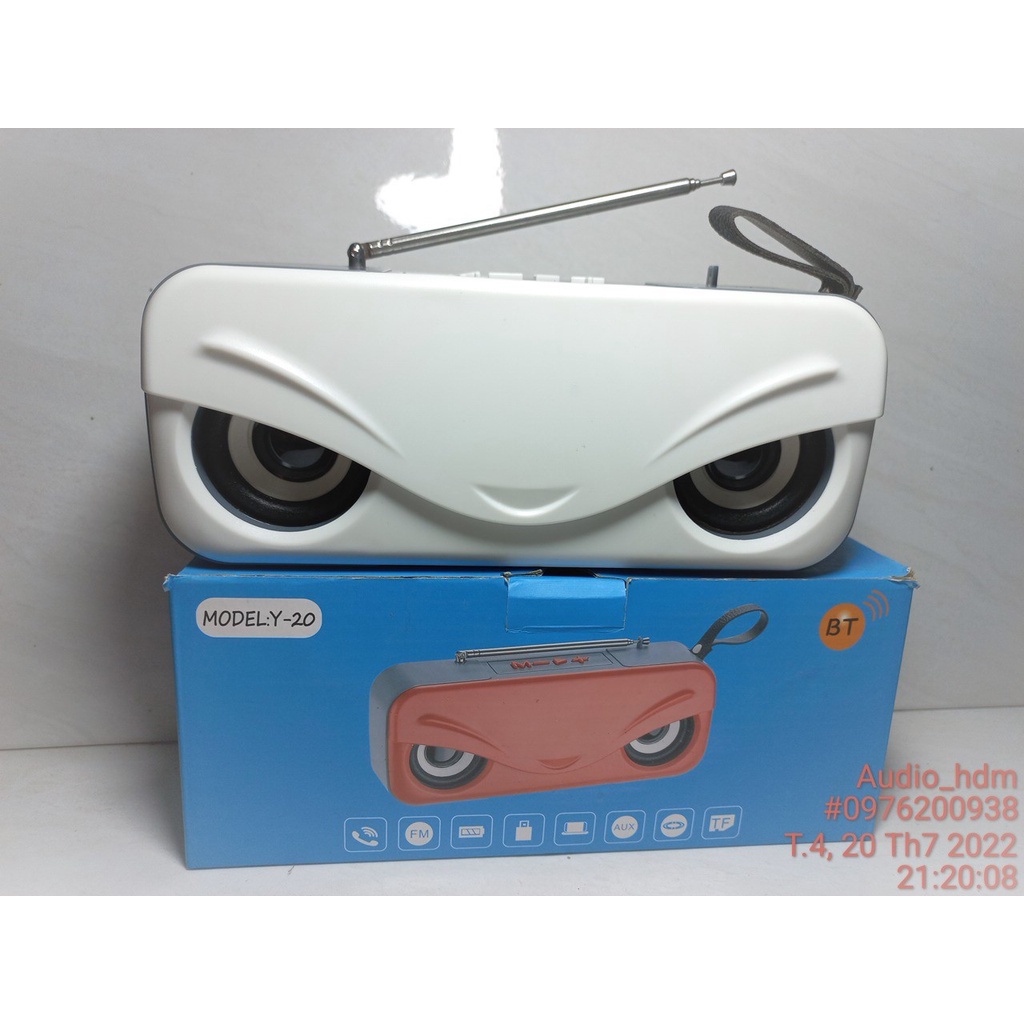 Loa bluetooth Y-20, Có Radio, kiểu dáng cá tính, có đèn led