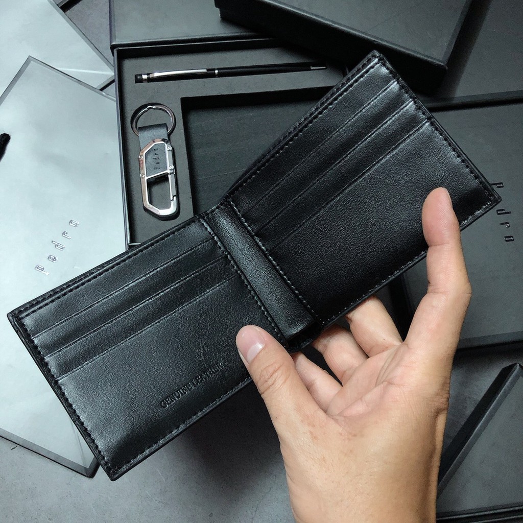 Ví nam Pedro xuất xịn kèm bút và khóa SP03