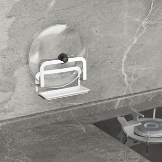 Giá treo vung nồi, treo thớt Inox SUS304 có khay hứng nước, dán tường tiện lợi