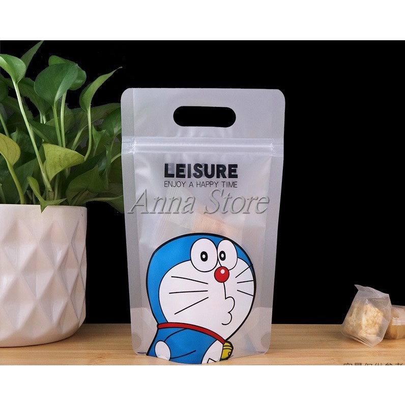 Sỉ - Túi Zip Đựng Trà Sữa Siêu Cute 500ml