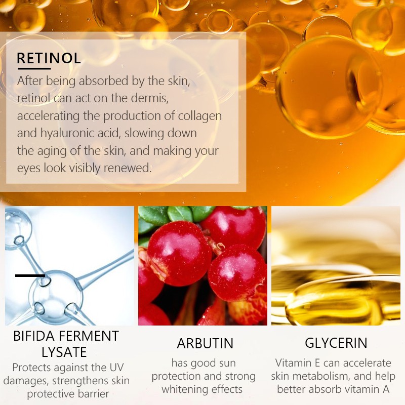 Serum dưỡng da mắt Vibrant GLAMOUR bổ sung Collagen Vitamin A hoạt tính dưỡng ẩm làm trắng da chống lão hóa 30ml | BigBuy360 - bigbuy360.vn