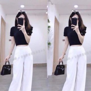 Quần tây - quần sớ ống rộng khoá sườn siêu rẻ