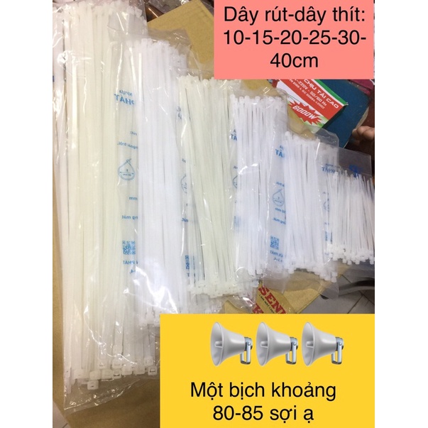 Dây rút| dây thít Tiến Phát size 10-15-20-25-30 cm-hàng Việt Nam chất lượng cao