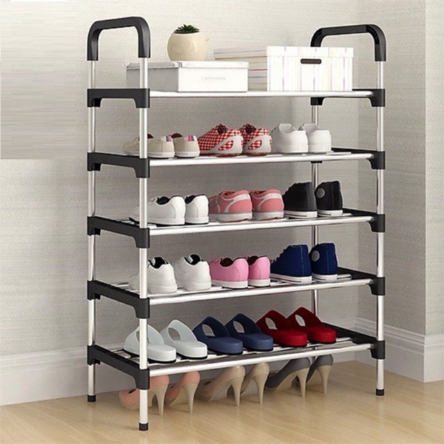Kệ Để Giày Dép 5 Tầng Lắp Ghép Thông Minh Bằng Nhựa Và Inox 88233 Lavio Store