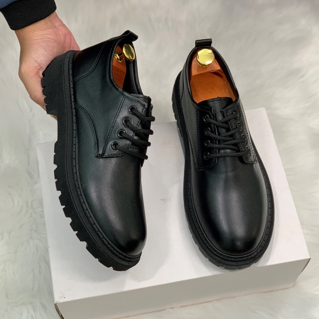 (Video) Giày Bốt dr martens thấp cổ tăng chiều cao 5 cm mã DAT