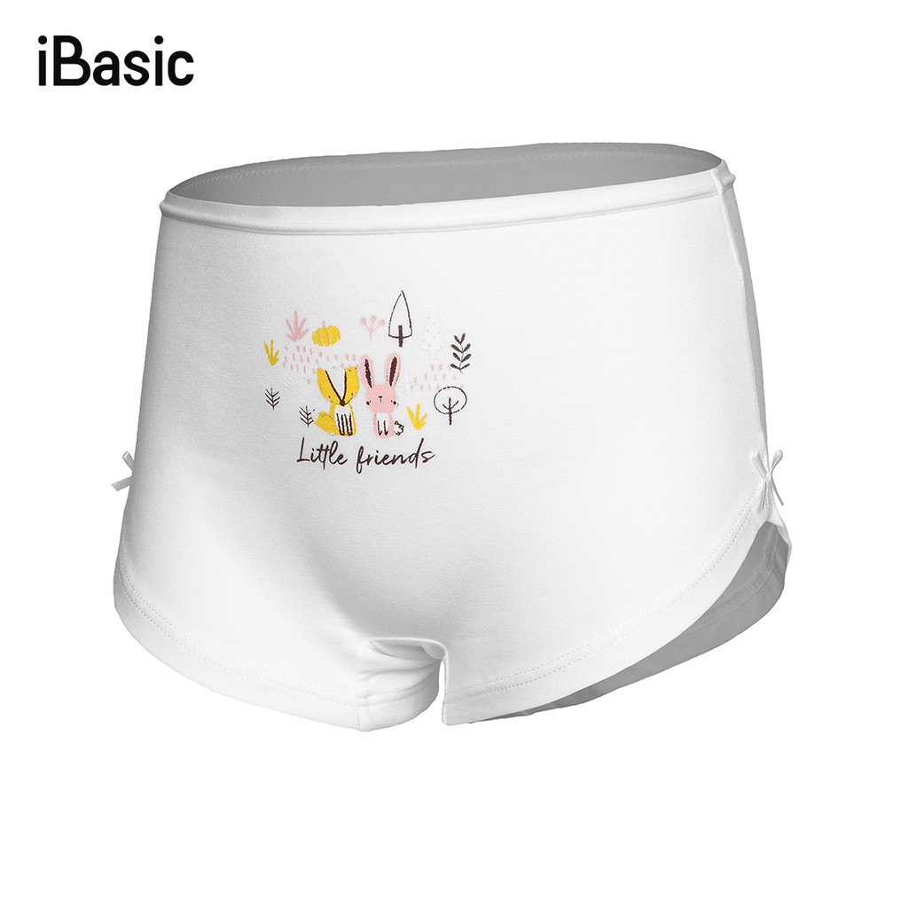 Quần lót bé gái cotton lưng cao có họa tiết little friend iBasic PANG009 Lẻ