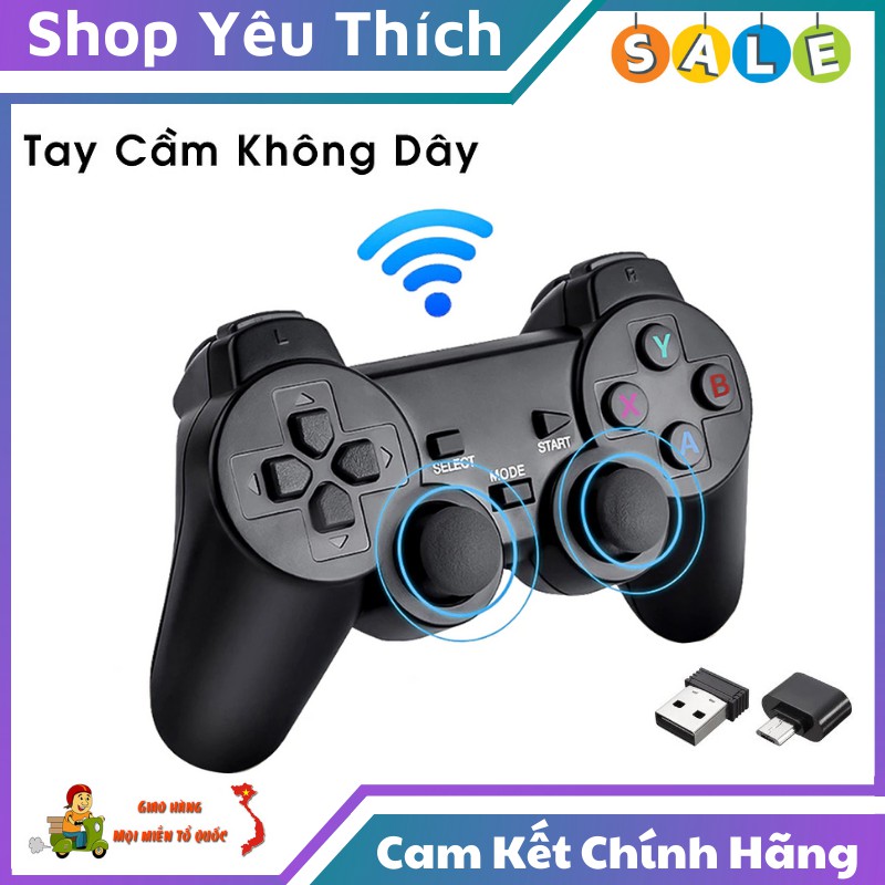 Tay Cầm Chơi Game Không Dây USB Bluetooth 2.4G Tương Thích Nhiều Thiết Bị PC / Laptop / Điện Thoại / TV Android / TV Box