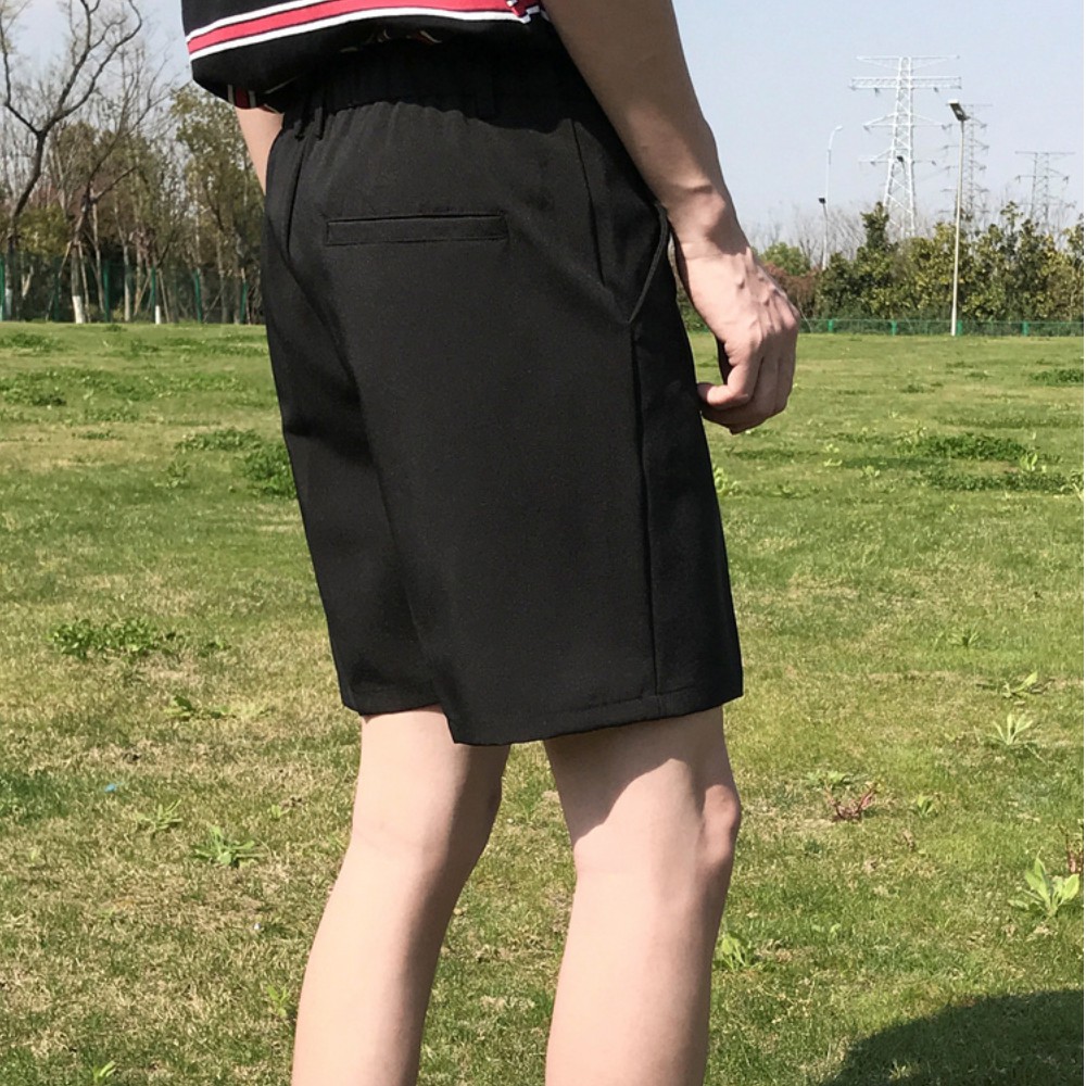 [Tiền Nào Của Đấy]Quần Short Tây Nam, Quần Đùi Vải Nam Màu Đen Vải Co Giãn Phong Cách Hàn Quốc-QD06 | BigBuy360 - bigbuy360.vn