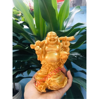 Tượng phật di lạc vàng cao 13 cm