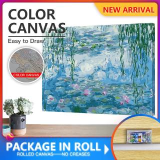 Tranh trang trí tự tô màu theo số họa tiết ao diên vĩ độc đáo trên nền vải bố