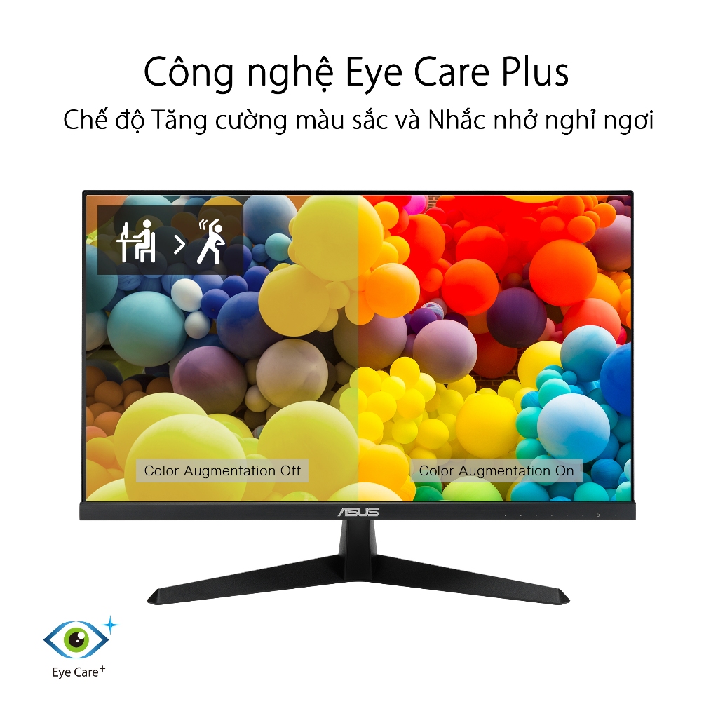 Màn hình Chơi Game Bảo vệ mắt VY249HGE 24" IPS 1ms MPRT 144Hz FreeSync Premium Viền mỏng Chống khuẩn