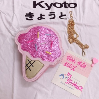 🎀Túi đeo chéo cây kem ánh kim tuyến