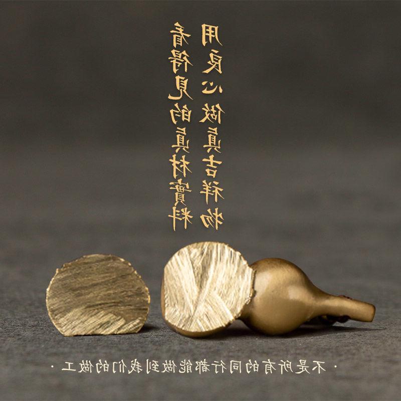 Bán Hàng Trực Tiếp Từ Nhà Máy Móc Khóa Mặt Hình Hồ Lô Rỗng Bằng Đồng Nguyên Chất