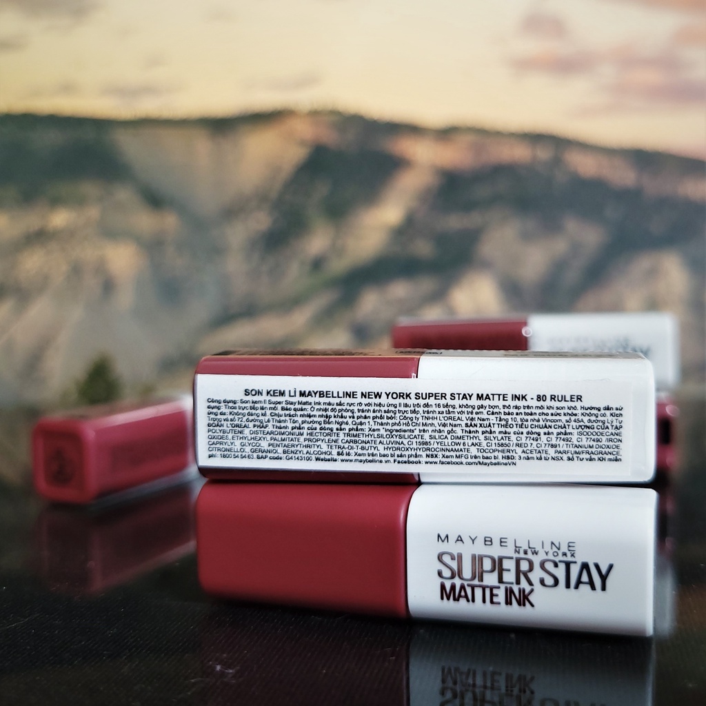 Son Kem Lì 16H Lâu Trôi Maybelline New York Super Stay Matte Ink Lipstick 2.7ml - 80 Ruler Gimmick