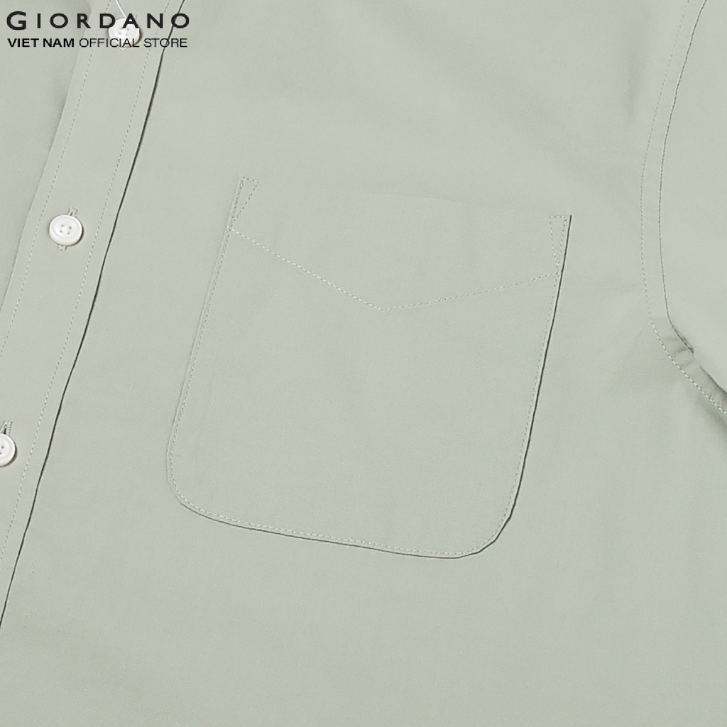 Áo Sơ Mi Ngắn Tay Nam Poplin Shirt Giordano 01042212