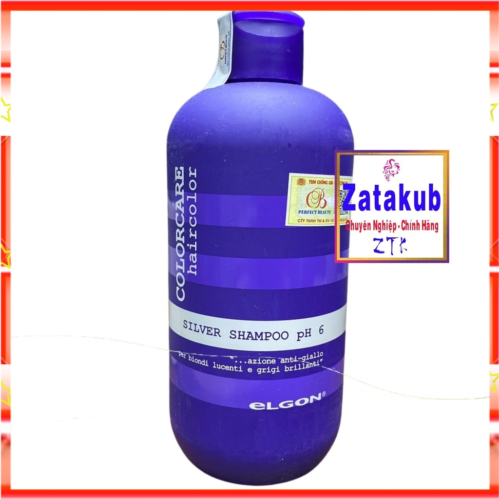 ELGON Dầu Gội Dành Cho Tóc Tẩy Trắng, Tóc Bạch Kim Silver Shampoo Elgon 300ml