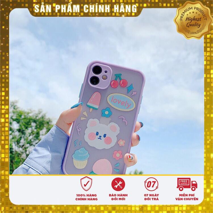 Ốp lưng iphone nhám Động vật lovely.