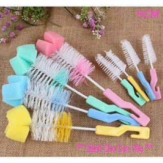 Bộ cọ rửa bình sữa và núm ty cho bé