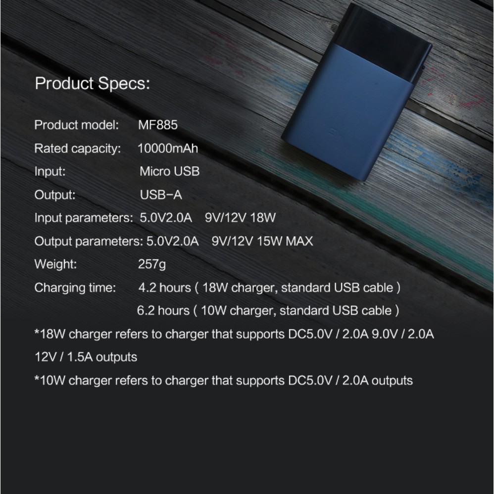 [CAM KẾT CHÍNH HÃNG] Bộ phát wifi 4G từ sim Xiaomi Zmi MF885 10000mAh