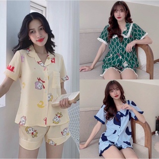 🐹 bộ pijama lụa thái , size m-l-xl , quần có túi sâu