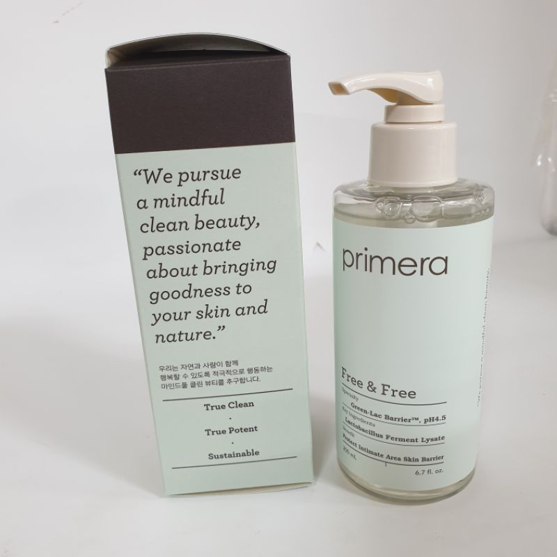 NƯỚC RỬA VỆ SINH PHỤ KHOA  PRIMERA FREE AND FREE .200ml