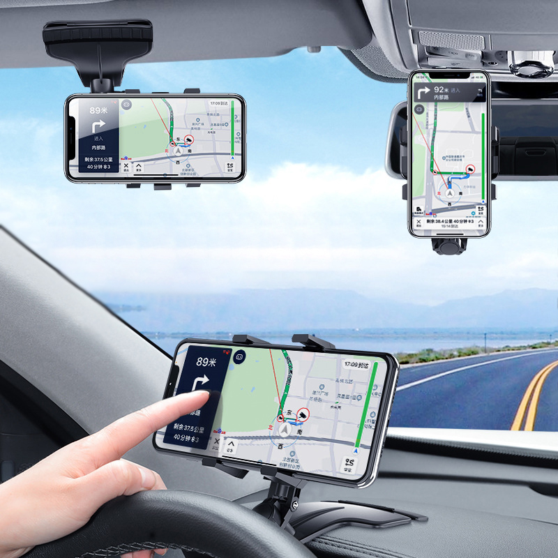  Giá đỡ điện thoại gắn xe hơi xoay được 360 độ gắn bảng điều khiển đa chức năng