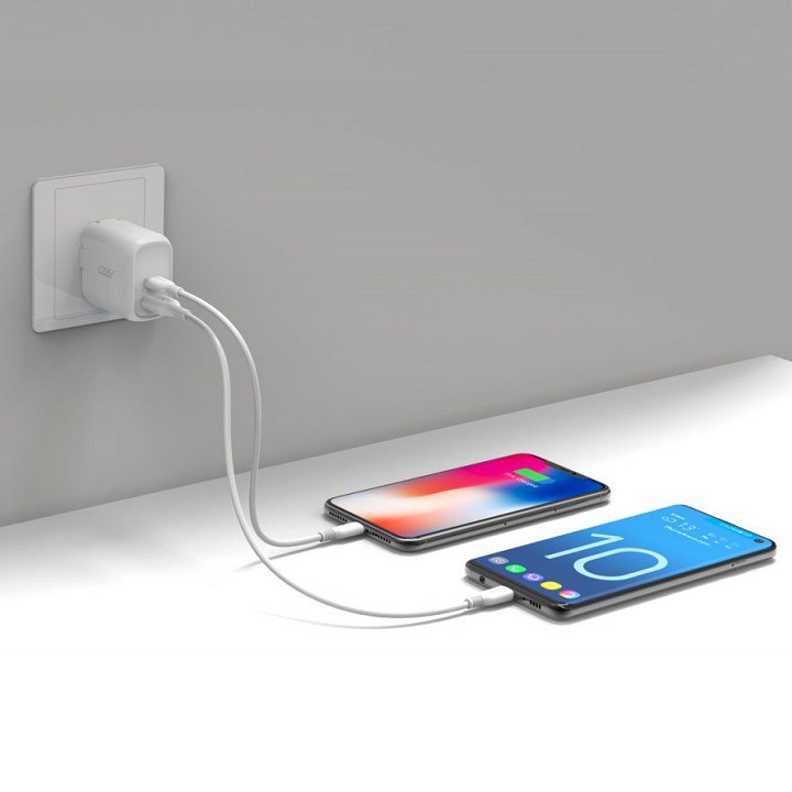 Sạc Nhanh INNOSTYLE Minigo Pro Dual PD/QC3.0 18W WHITE – IP18-2PDWHI