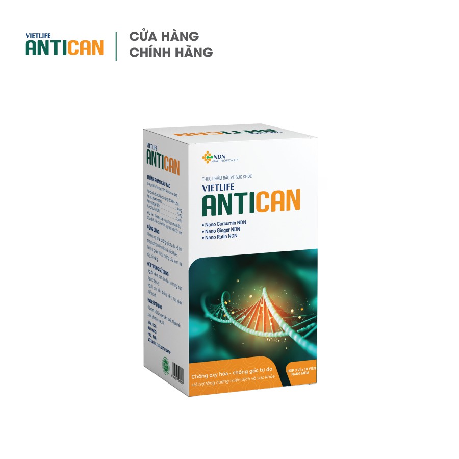 [CHÍNH HÃNG] Vietlife Antican 30 viên – Đột phá nano dược liệu giúp tăng cường miễn dịch và sức đề kháng cho cơ thể.