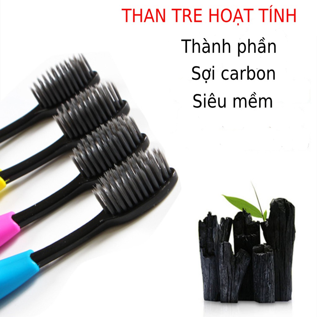 [ HCM ] Bàn chải đánh răng than tre hoạt tính siêu mềm