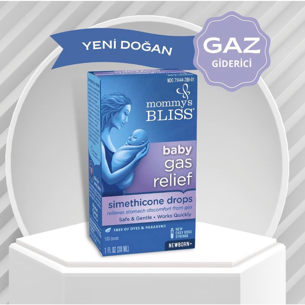 𝐂𝐇𝐈́𝐍𝐇 𝐇𝐀̃𝐍𝐆 - Siro tiêu gas cấp tốc cho bé từ sơ sinh giảm đầy hơi, colic Mommys Bliss  - 30ml