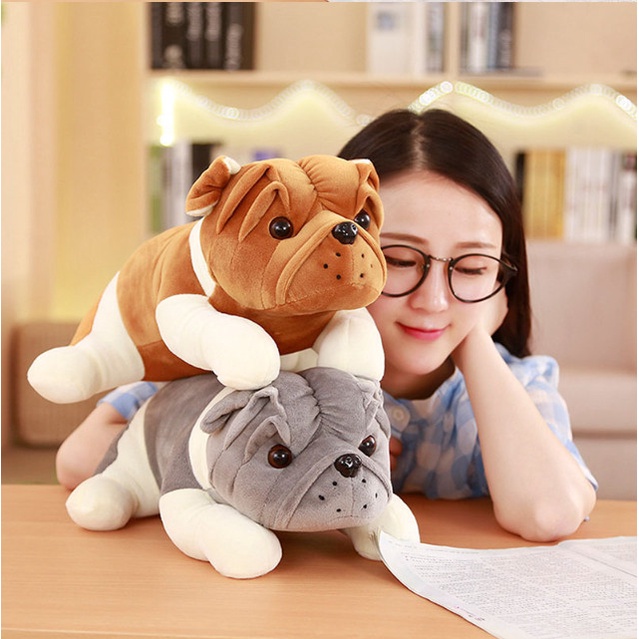 Gấu Bông Chó Mặt Xệ Nhồi Bông Hàng Cao Cấp Nhiều Màu Sắc Dễ Thương Mềm Mịn An Toàn Size 30CM - HPNCVIETNAM