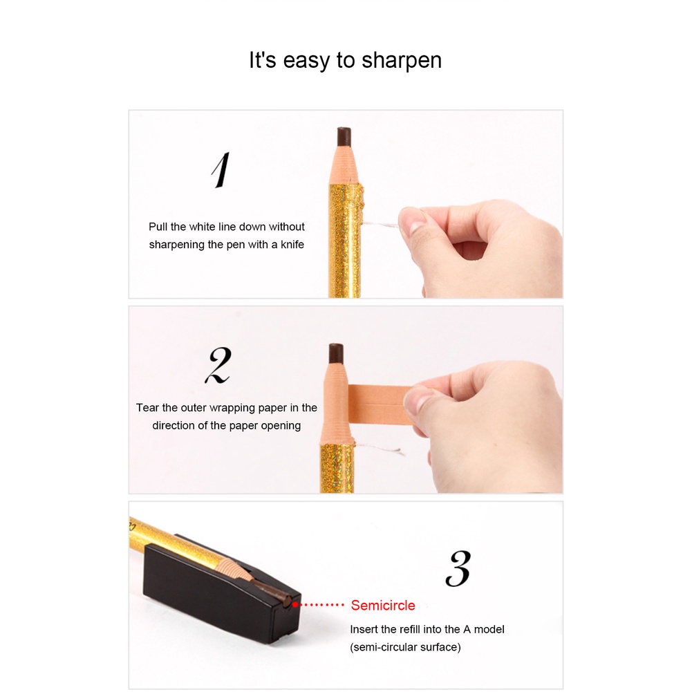 Còn Hàng Hengsi Laser Kéo-Dòng Bút Chì Kẻ Lông Mày Nữ Chống Thấm Nước Và Mồ Hôi Lâu Không Dễ Dàng để Decolorize Nghệ Sĩ Trang Điểm Cá Tuyết