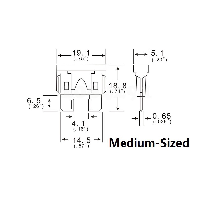 Cầu chì chống thấm nước dành cho xe hơi 2A - 30A | BigBuy360 - bigbuy360.vn