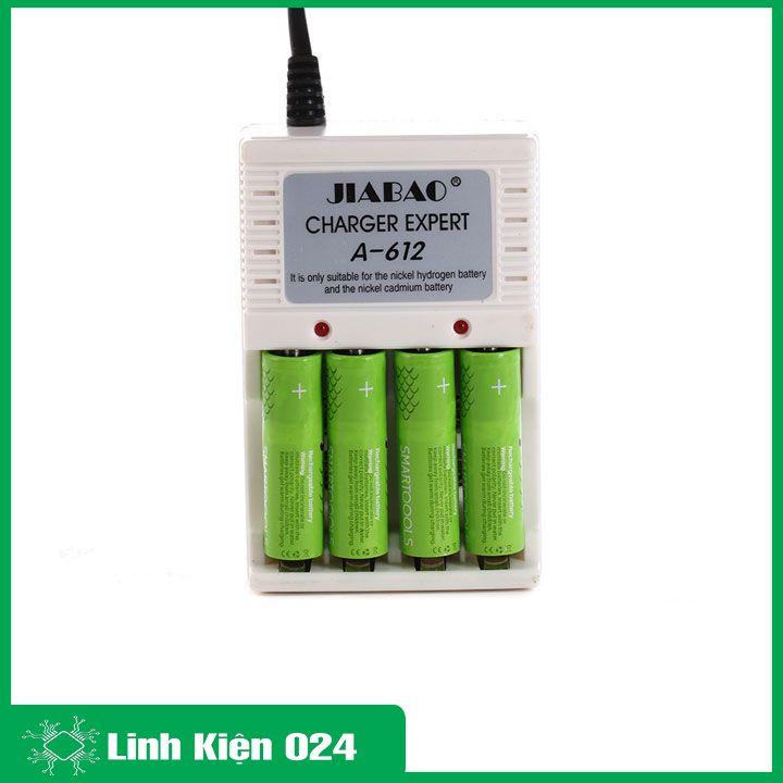 Bộ sạc pin đa năng A-612 kèm 2 pin sạc 1.5 AAA 1800mah