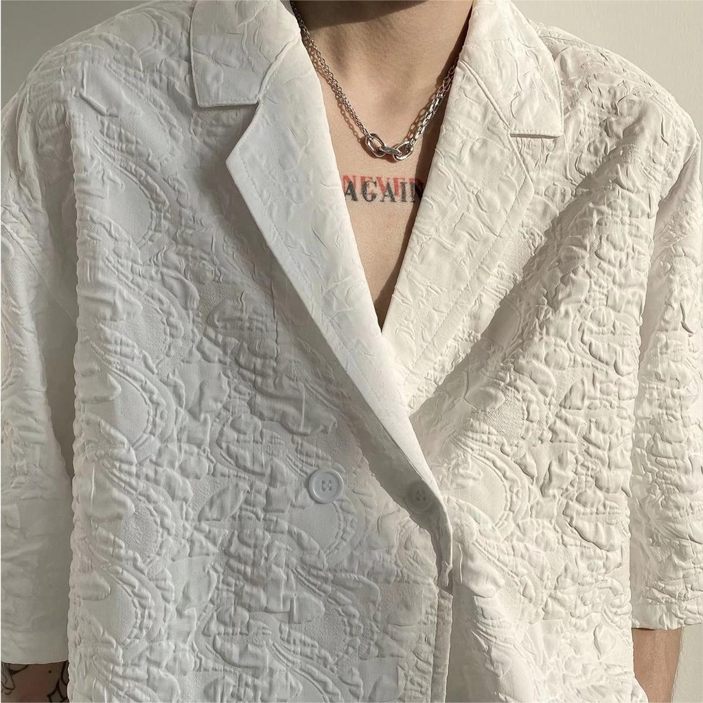 Áo Sơ Mi Tay Ngắn In Họa Tiết Cổ Điển Thời Trang Cho Nam Và Nữ áo sơ mi tay ngắn unisex sơ mi hoạ tiết nam ngắn tay áo phong cách nhật bản