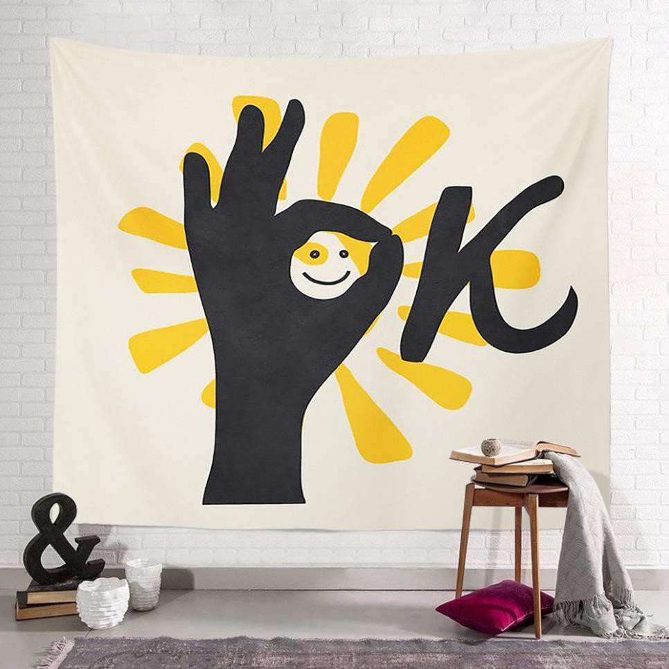 Tranh vải treo tường decor vintage 🍧🍨🍦🍰🎂🍭Thảm treo tường trang trí phòng ngủ