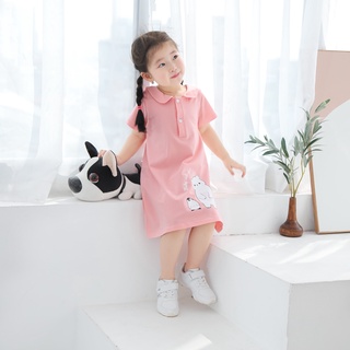 [25.6 GIẢM 40K ĐƠN 299K] Váy cho bé gái ILABY cotton kết hợp hình in cute cho bé từ 1 - 10 tuổi [11IG01800521]