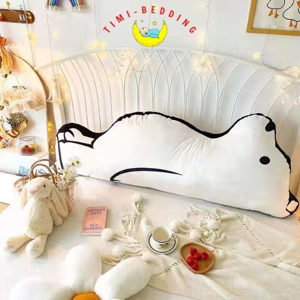 Gối tựa đầu giường hình con vật ngộ nghĩnh, dễ thương, mềm mại, êm ái - Timibedding