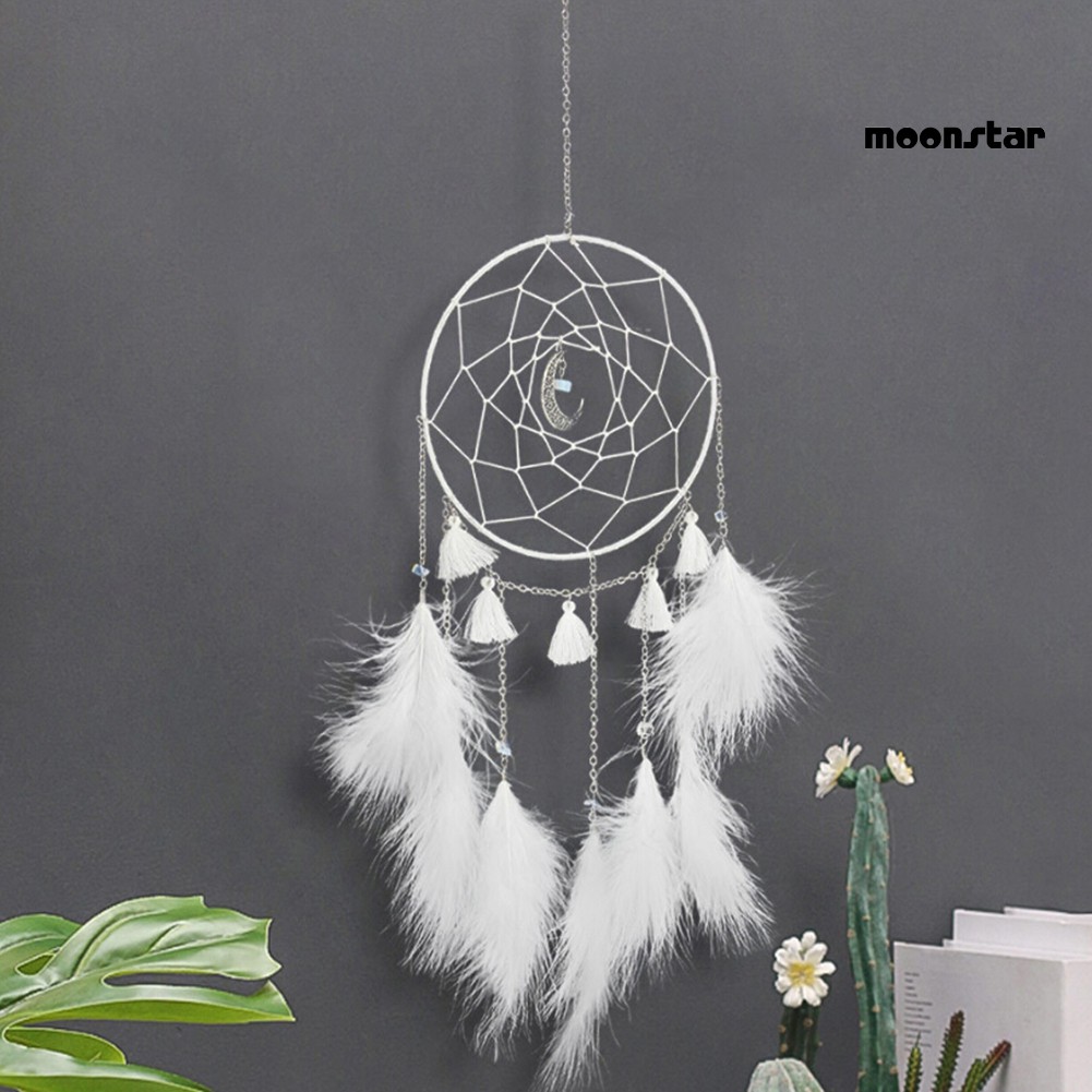Dây treo trang trí Dreamcatcher có lông vũ xinh xắn