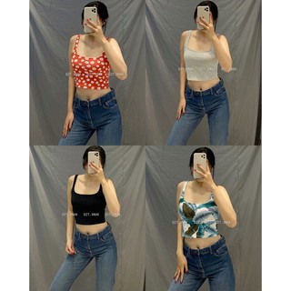 Áo croptop cổ vuông vnxk