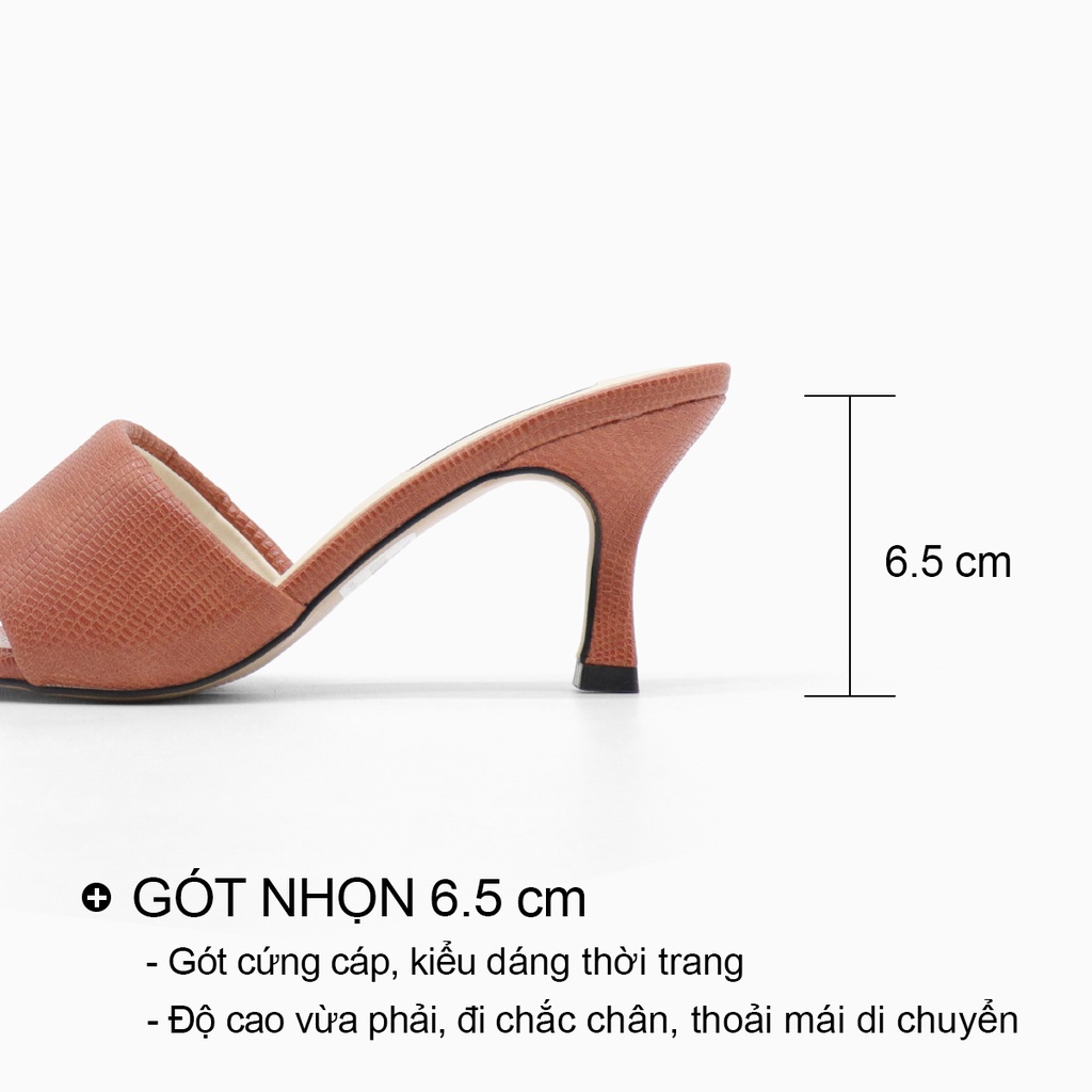 Guốc cao gót nữ đẹp thời trang dáng dép sandal gót nhọn 7 phân quai ngang mũi vuông bAimée &amp; bAmor – MS1653