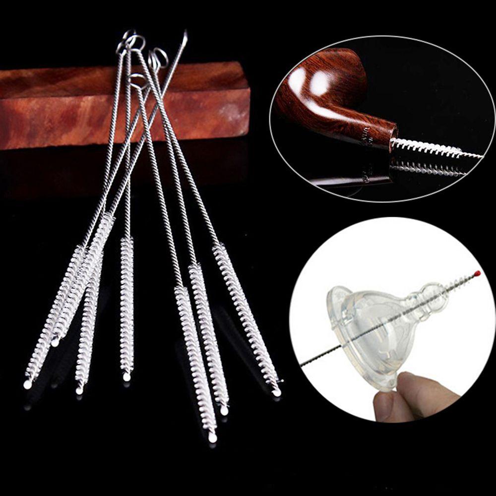 LUOL Bộ 10 Cọ Vệ Sinh Bình Sữa Bằng Thép Không Gỉ Mềm Mại