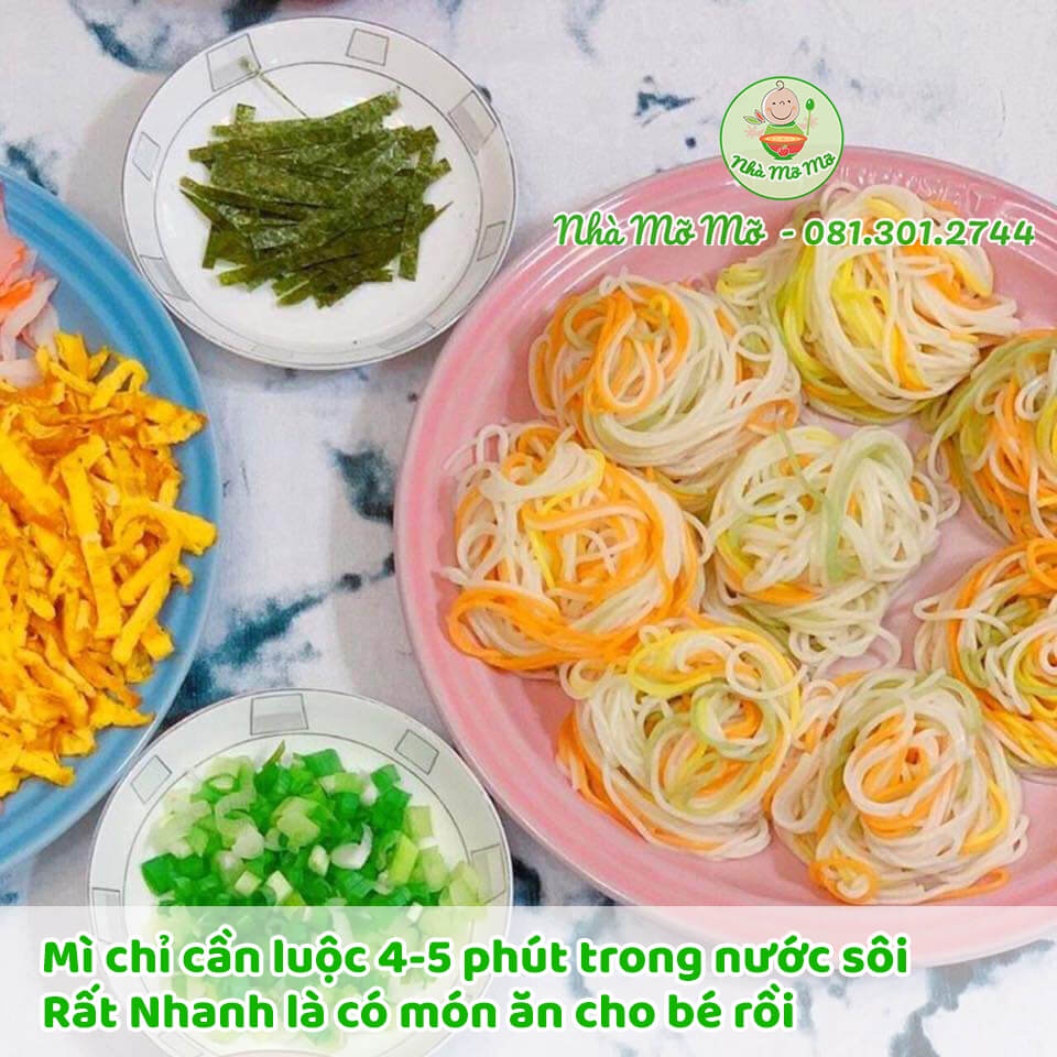 Mì Somen rau củ ngũ sắc Nhật 320g (Date 7/2023) - Nhà Mỡ Mỡ