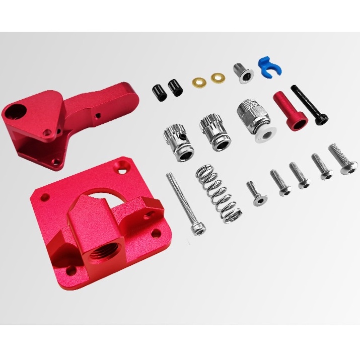 Bộ đùn nhựa Extruder Kit Red Double Gear cao cấp